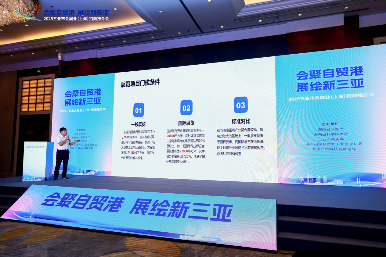 “会聚自贸港 展绘新三亚”——2025三亚市会展业招商推介会在沪成功举办